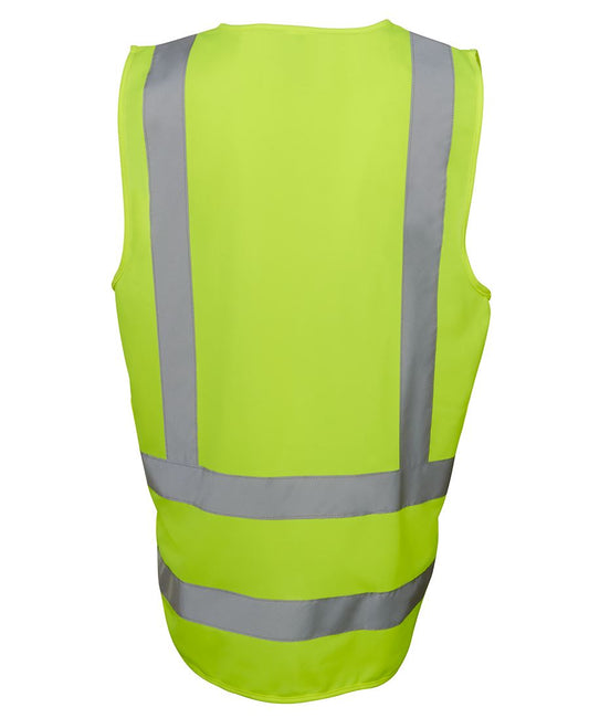 JB's Hi Vis Zip Drop Tail H Pattern (D+N) Vest 6DNDV | Industry Standard