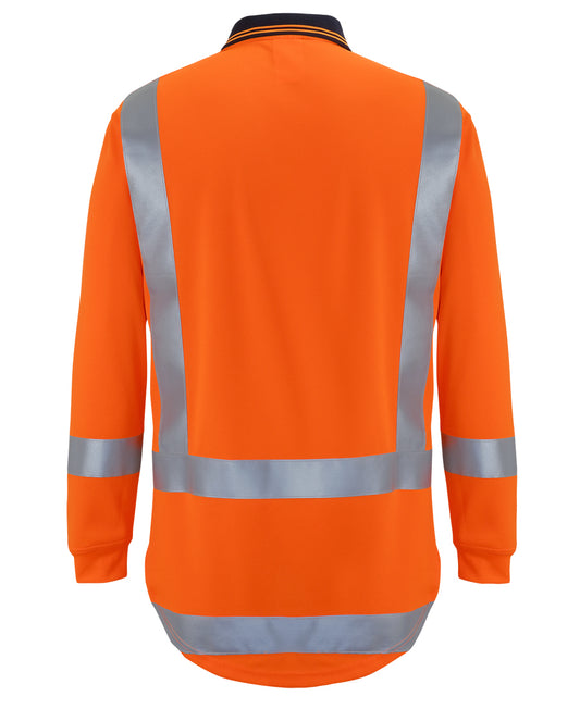 JB's Hi Vis (D+N) L/S Non Cuff TTMC-W17 Traditional Polo 6DTLP | Traffic Management