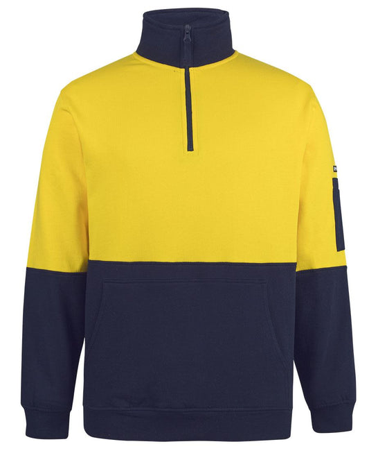 JB's Hi Vis 310 Cotton 1/2 Zip Fleece 6HVFM