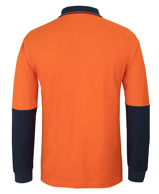 JB's Hi Vis L/S Cotton Pique Trad Polo 6HVQL