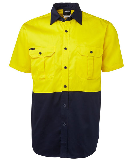 JB's Hi Vis S/S 190G Work Shirt 6HWS | A Safety Heavyweight