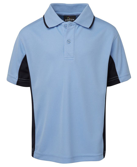 Podium Kids Contrast Polo 7PP3 | A dynamic team look
