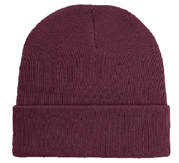 Customized Beanie | Plain Beanie + One Sided Embroidery | Cuffed Recycled Polyester Knitted Beanie