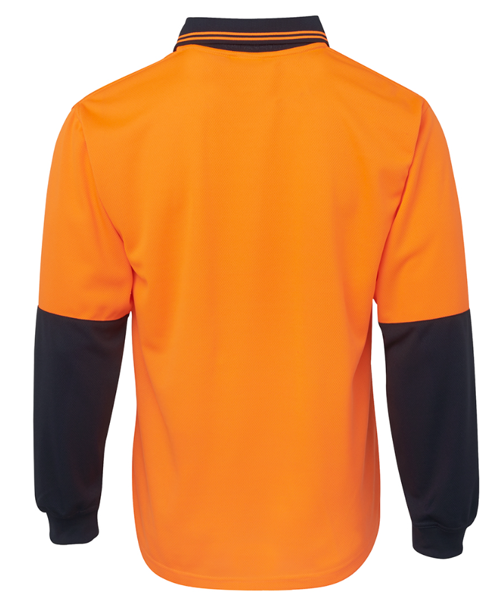 JB's Hi Vis L/S Traditional Polo 6HVPL