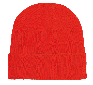 Customized Beanie | Plain Beanie + One Sided Embroidery | Cuffed Recycled Polyester Knitted Beanie