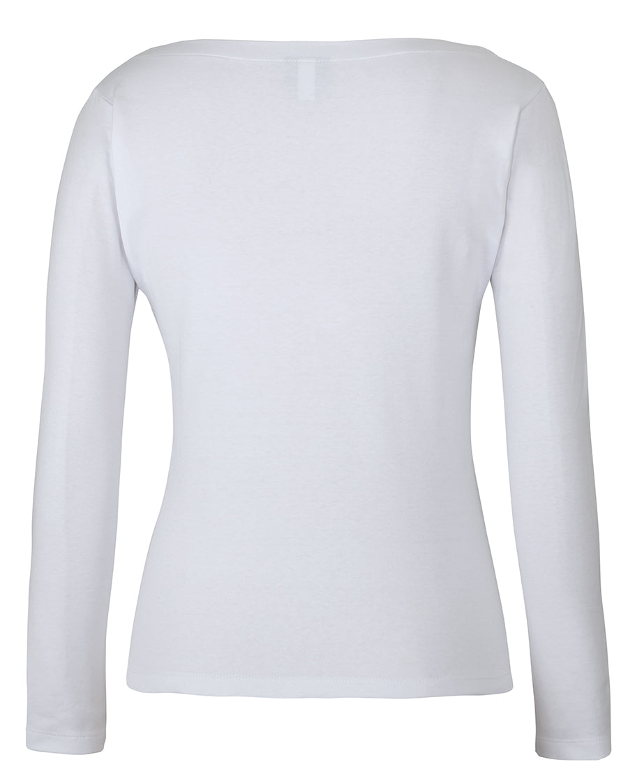 C of C Ladies L/S Boat Neck Tee 1BTL | Stylish Neck Design