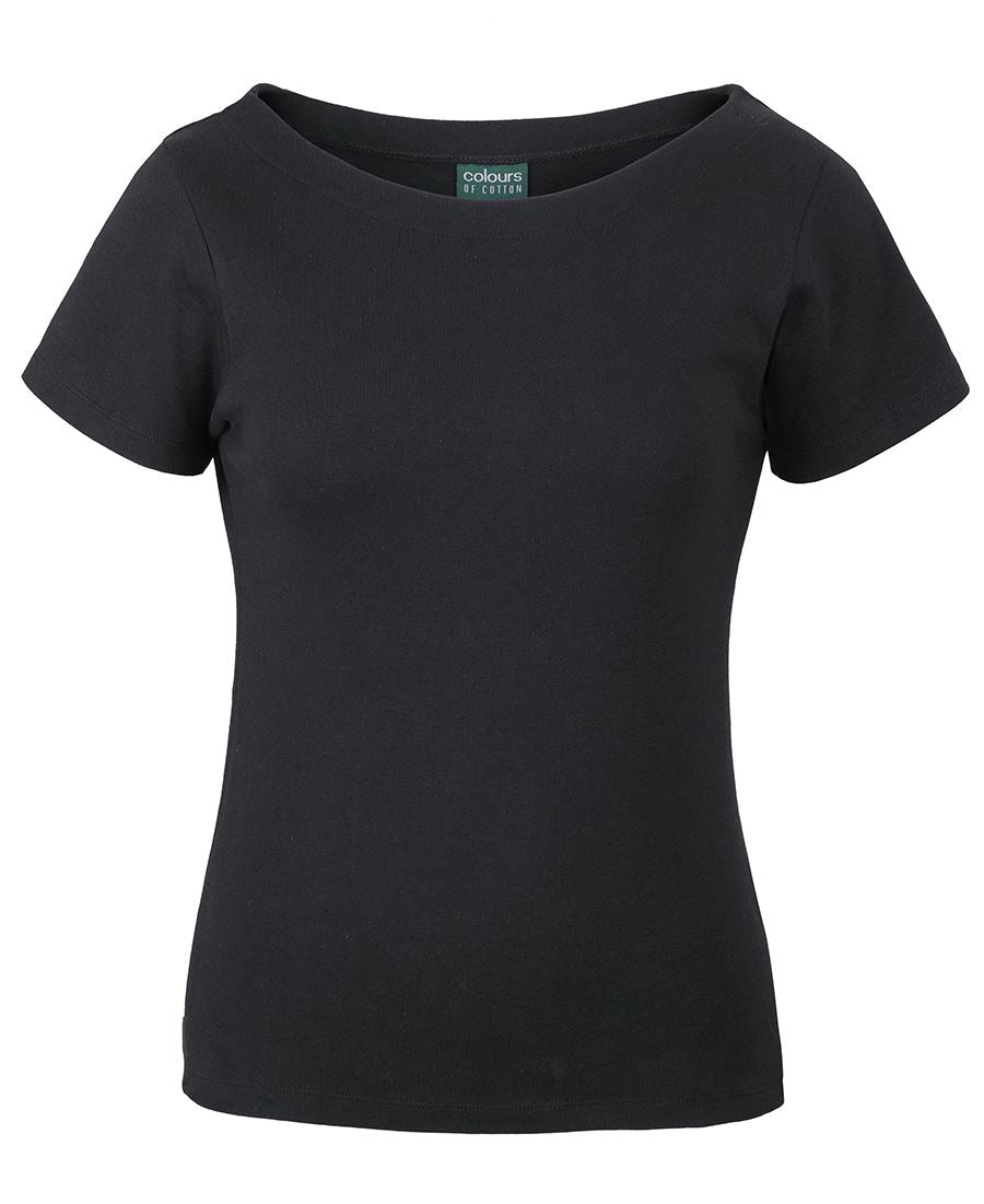 C of C Ladies Boat Neck Tee 1BTS | Stylish Neck Design