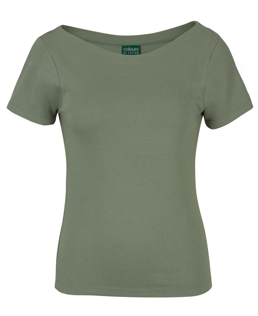 C of C Ladies Boat Neck Tee 1BTS | Stylish Neck Design