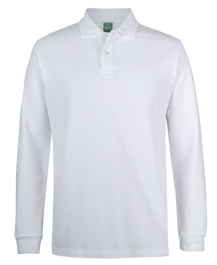 C of C 320g L/S Popcorn Cotton Polo 2PCL