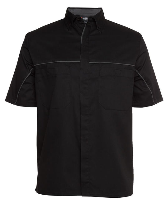 Podium Industry Shirt 4MSI | Stylish contrast piping along front and back yoke