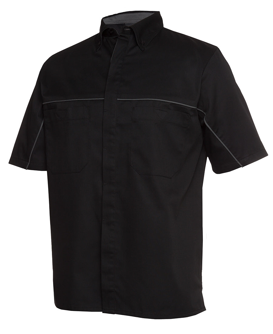 Podium Industry Shirt 4MSI | Stylish contrast piping along front and back yoke