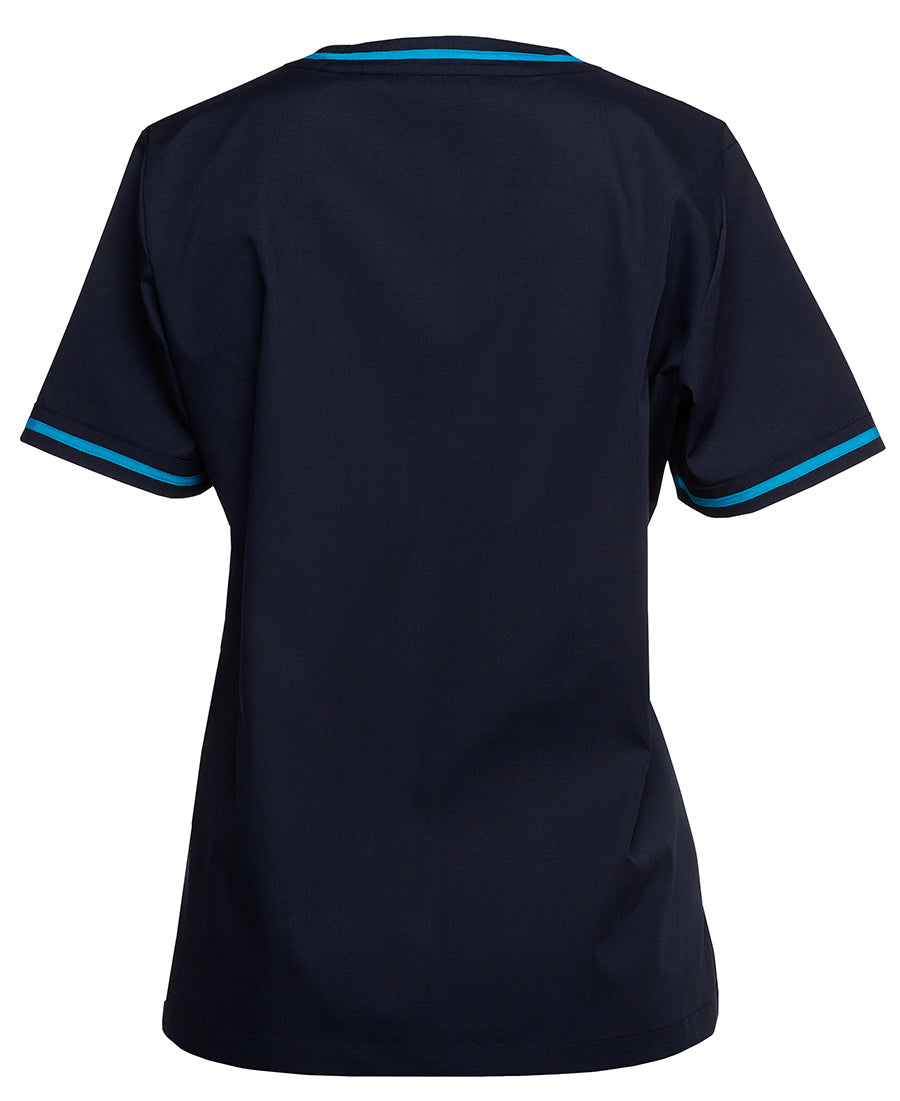 JB's Ladies Contrast Scrubs Top 4SCT1