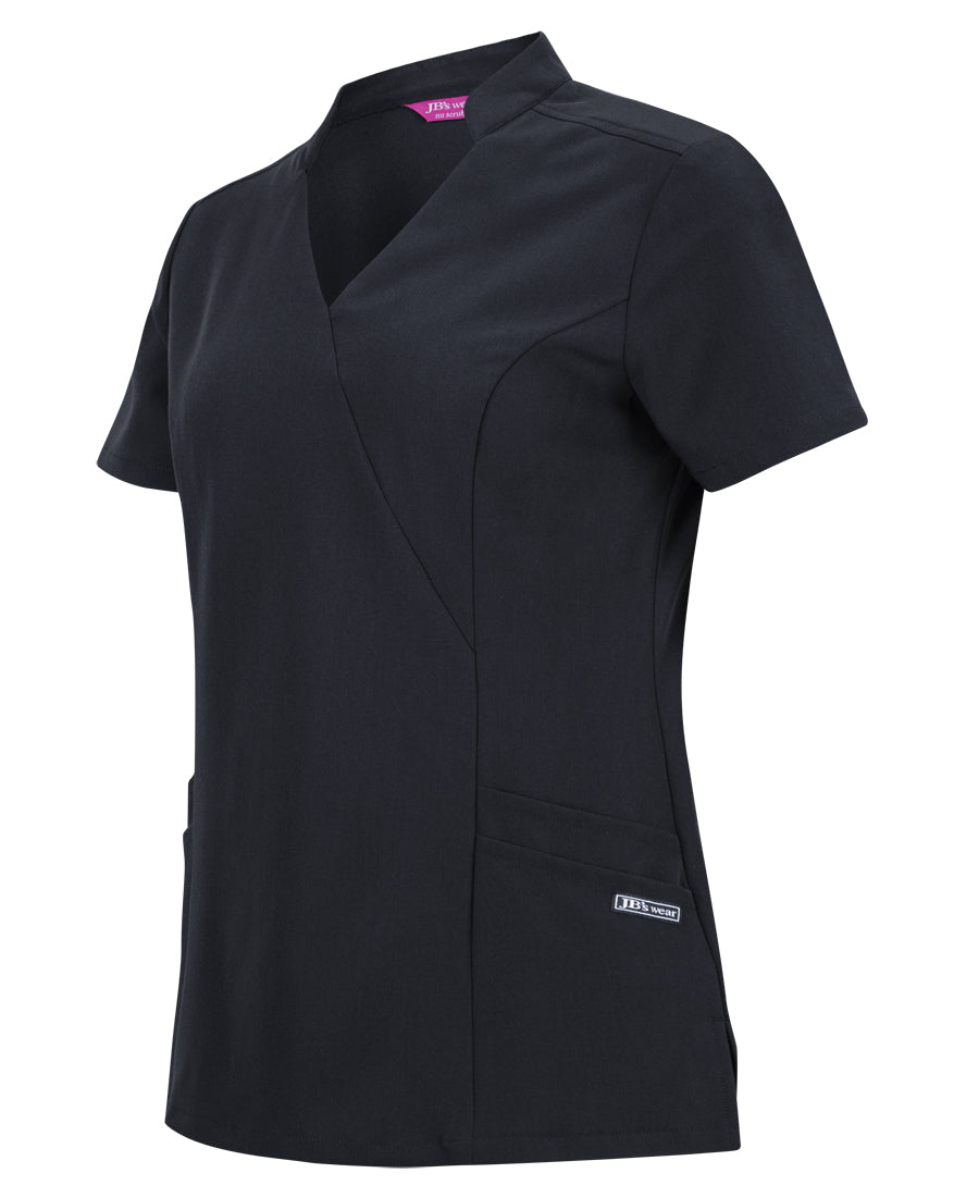 JB's Ladies Nu Mandarin Collar Scrub Top 4SMT1