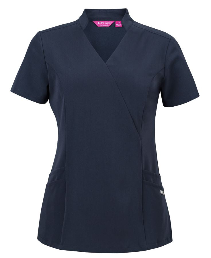 JB's Ladies Nu Mandarin Collar Scrub Top 4SMT1