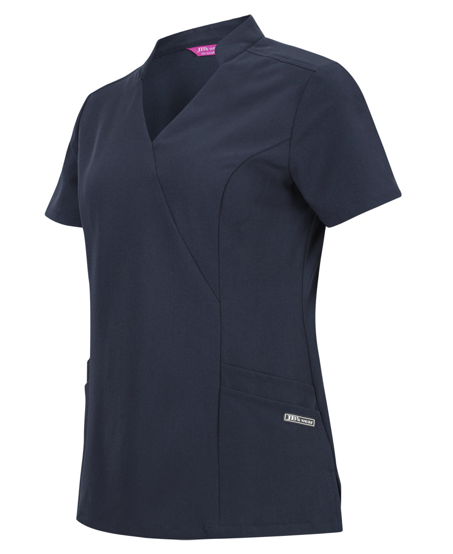 JB's Ladies Nu Mandarin Collar Scrub Top 4SMT1