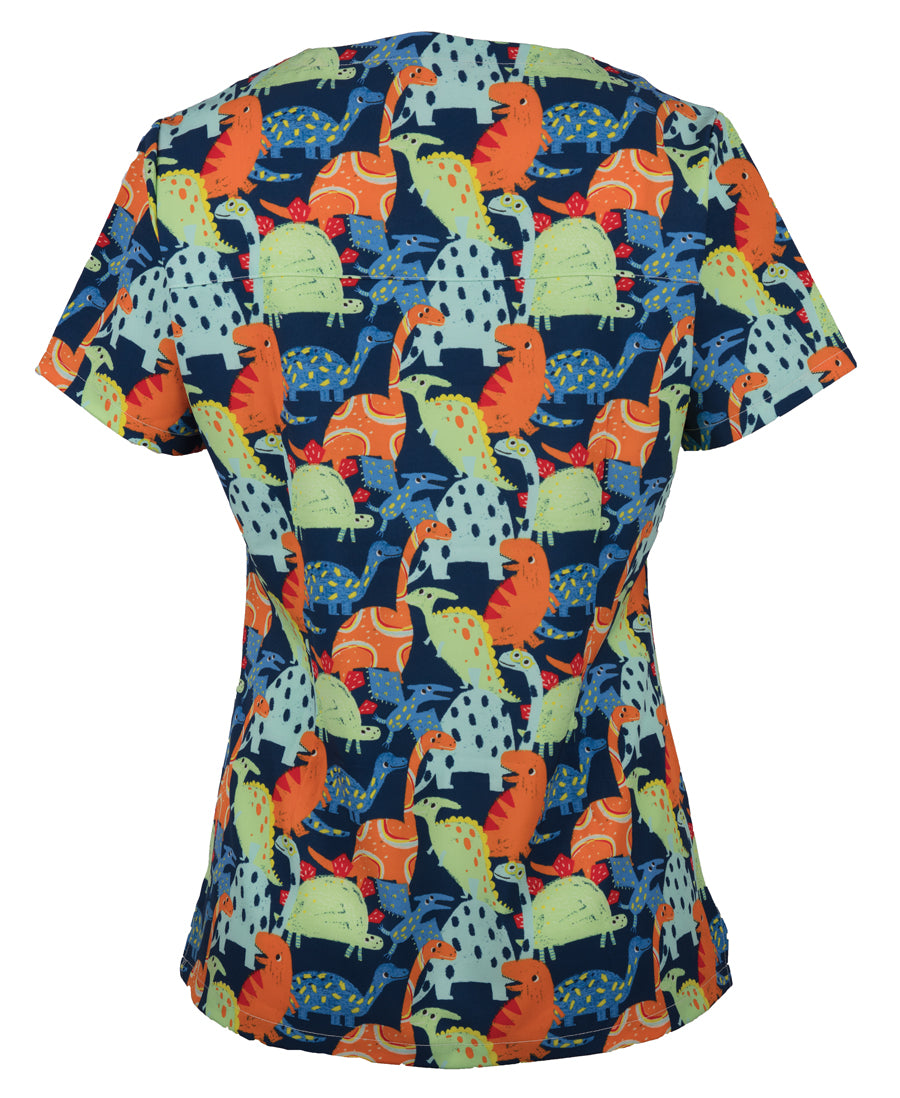 JB's Ladies Scrub Top Printed 4STP1