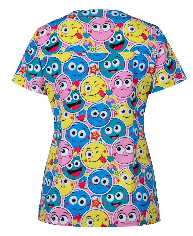 JB's Ladies Scrub Top Printed 4STP1