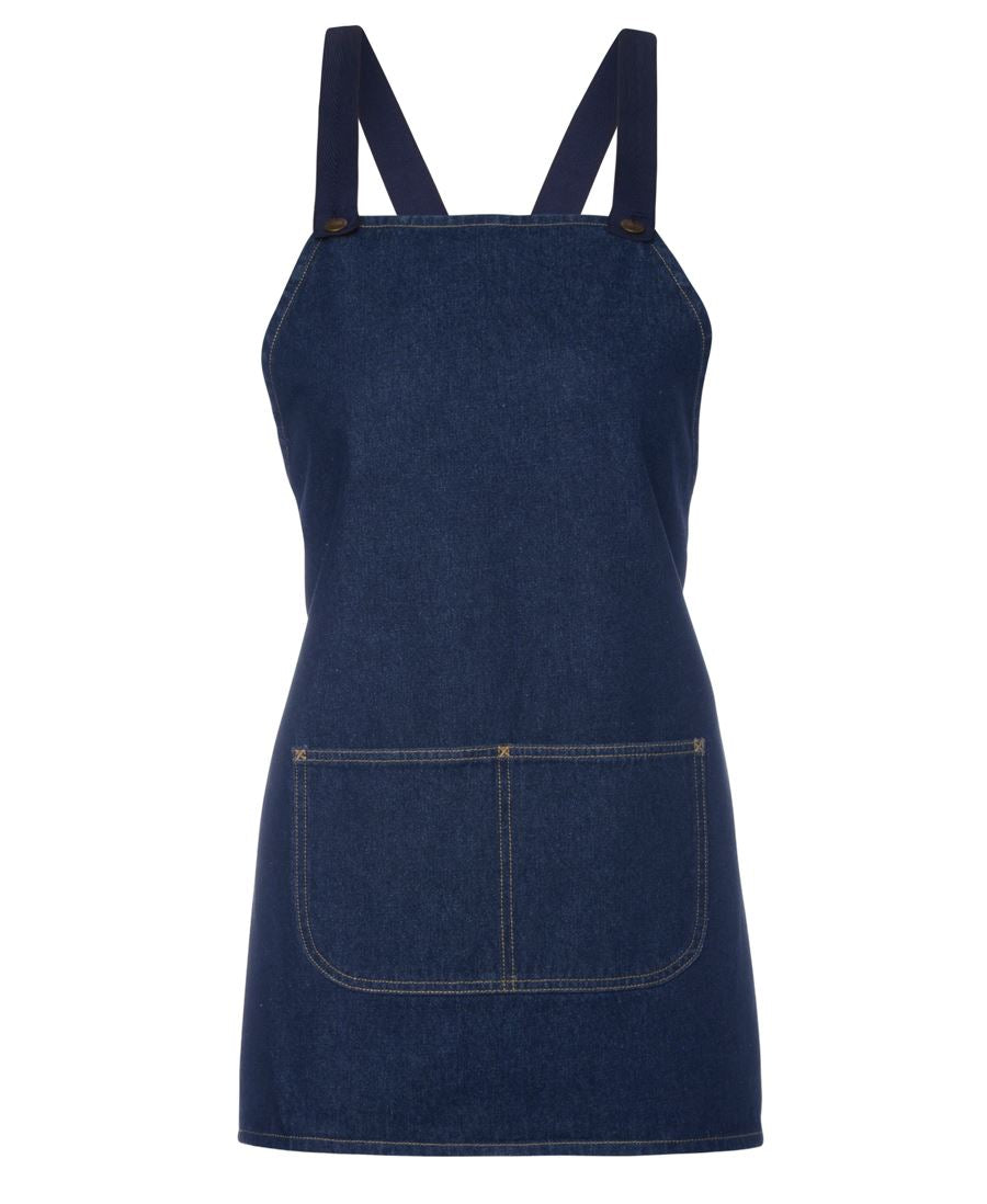 JB's Cross Back 65x71 Bib Denim Apron 5ACBB