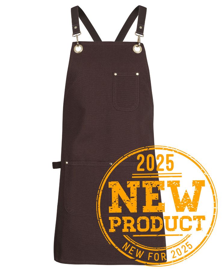 JB's 65x75 Brass Eyelet Canvas Apron with PU Strap 5ACBP