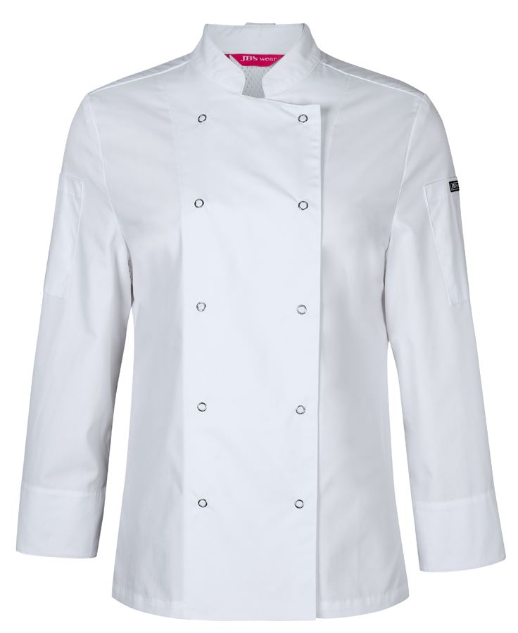 JB's Ladies L/S Snap Button Chef Jacket 5CJL1