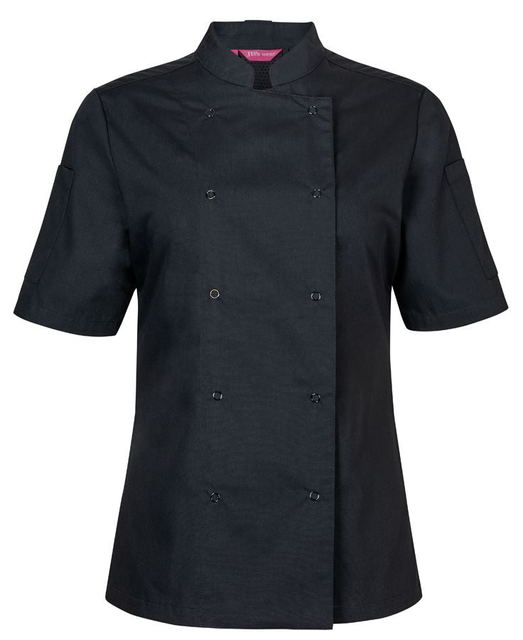 JB's Ladies S/S Snap Button Chef Jacket 5CJS1