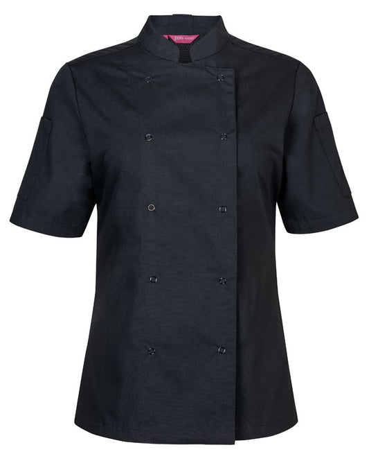 JB's Ladies S/S Snap Button Chef Jacket 5CJS1