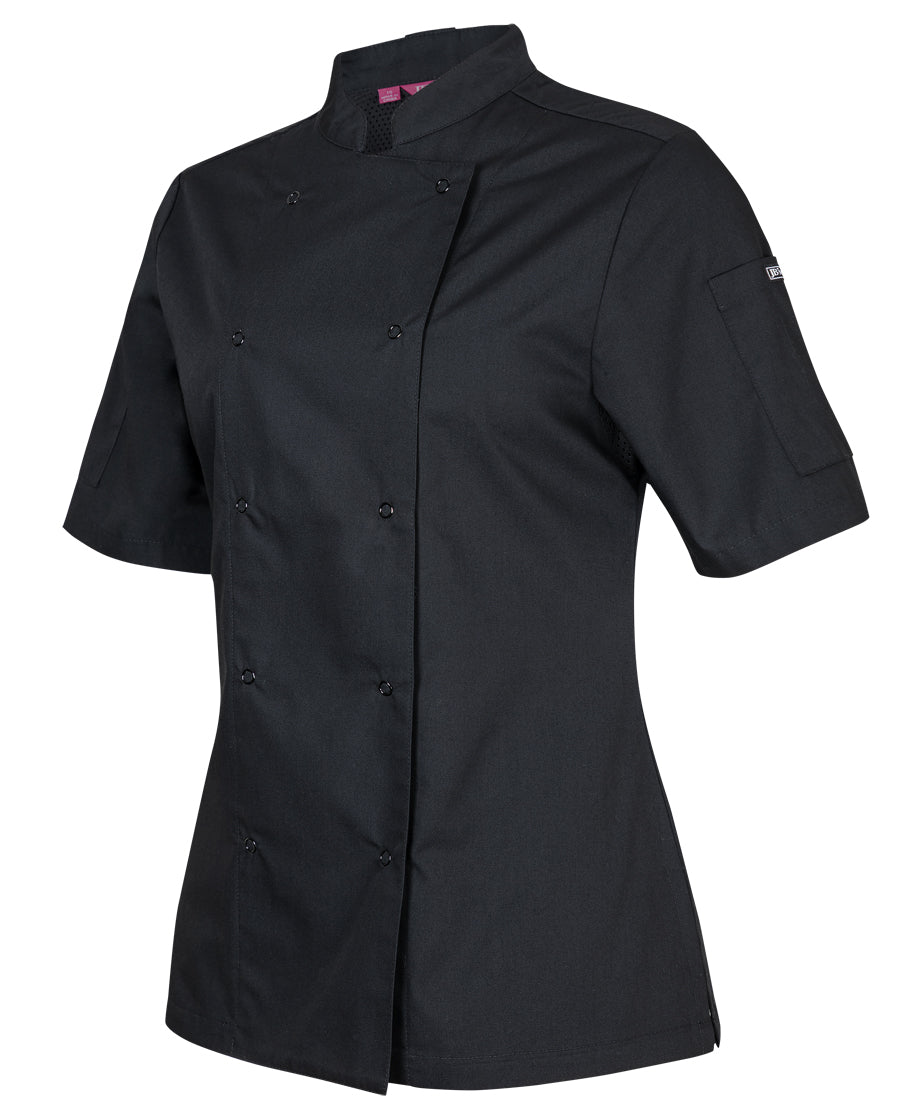 JB's Ladies S/S Snap Button Chef Jacket 5CJS1