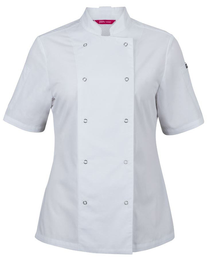 JB's Ladies S/S Snap Button Chef Jacket 5CJS1