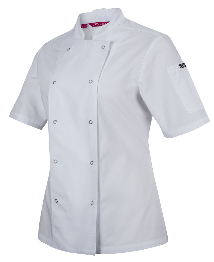 JB's Ladies S/S Snap Button Chef Jacket 5CJS1
