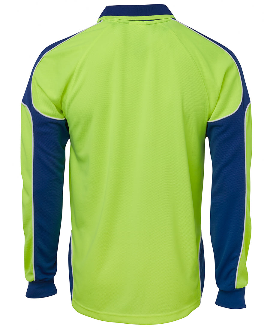 JB's Hi Vis L/S Arm Panel Polo 6AP4L