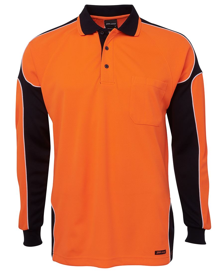 JB's Hi Vis L/S Arm Panel Polo 6AP4L