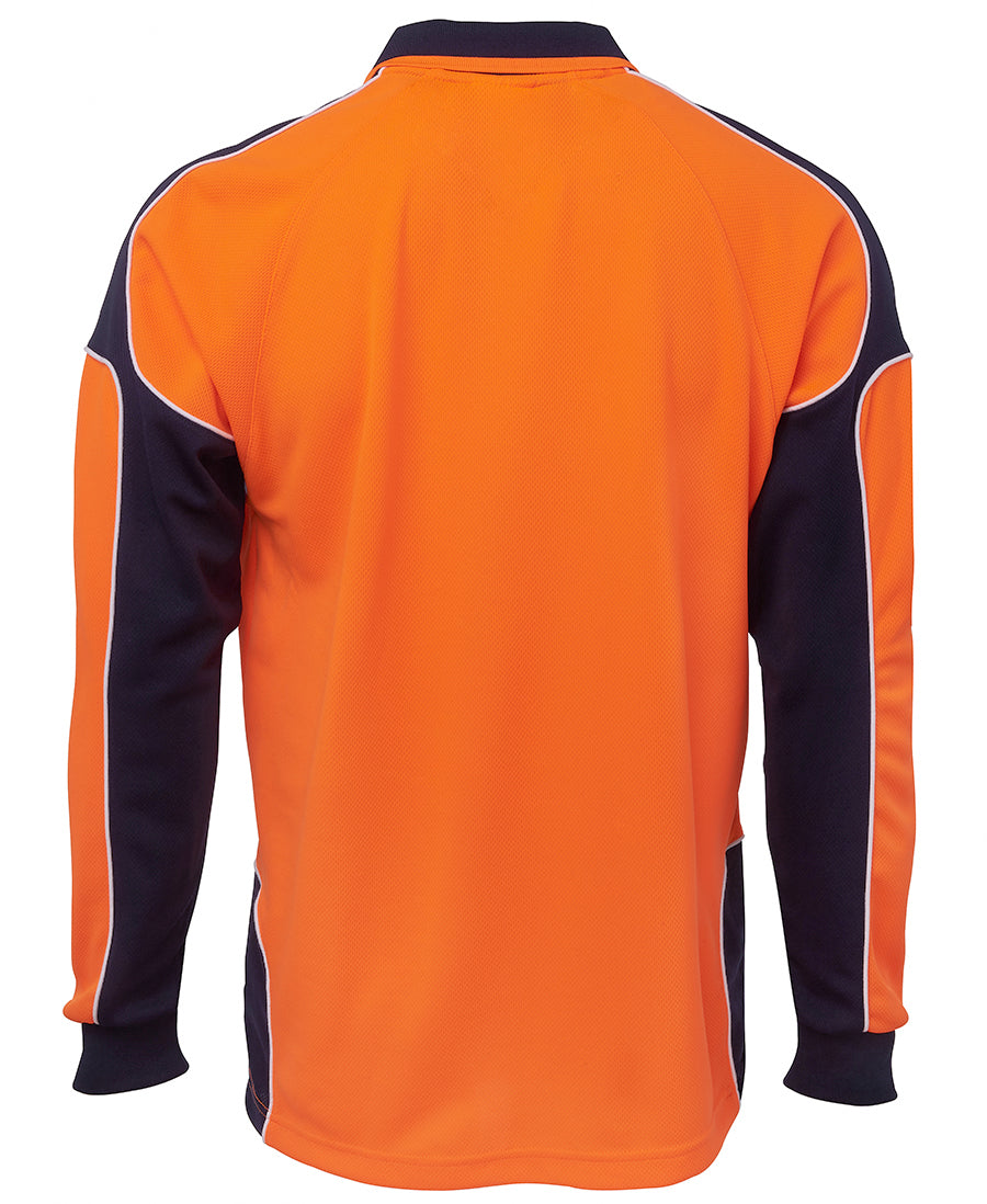 JB's Hi Vis L/S Arm Panel Polo 6AP4L