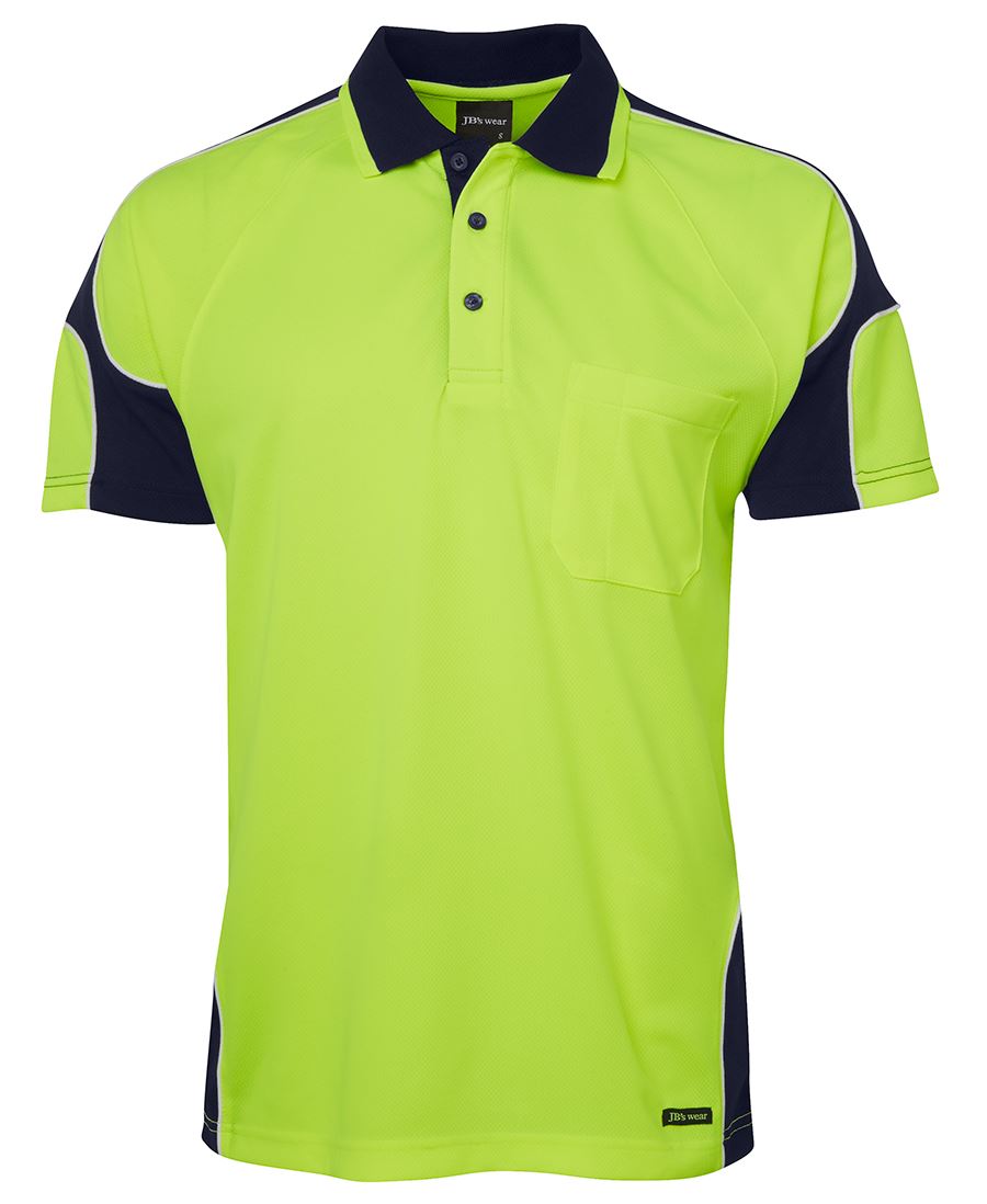JB's Hi Vis S/S Arm Panel Polo 6AP4S Panel design