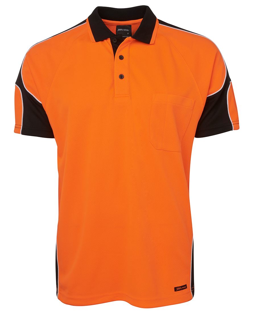 JB's Hi Vis S/S Arm Panel Polo 6AP4S Panel design