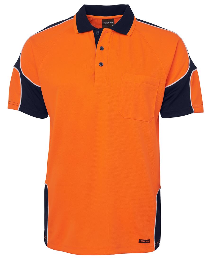 JB's Hi Vis S/S Arm Panel Polo 6AP4S Panel design