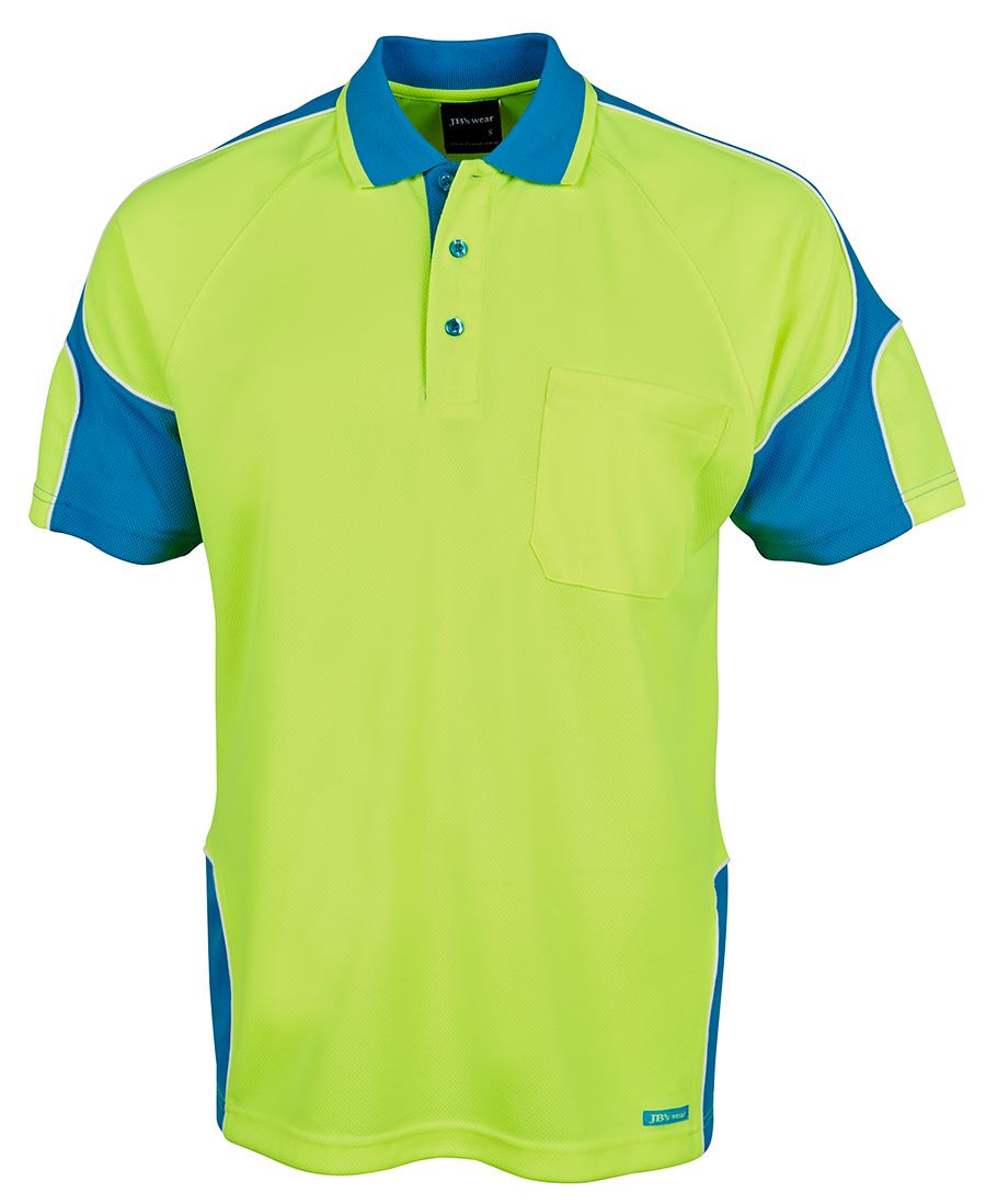 JB's Hi Vis S/S Arm Panel Polo 6AP4S Panel design