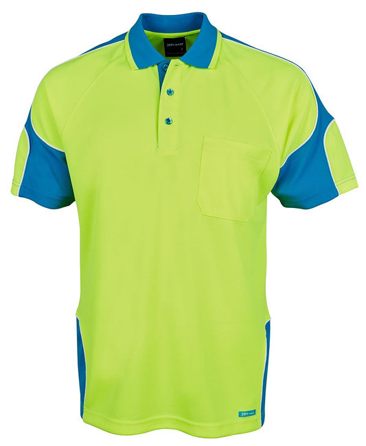 JB's Hi Vis S/S Arm Panel Polo 6AP4S Panel design