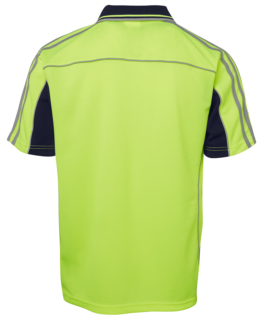 JB's Hi Vis S/S Arm Tape Polo 6AT4S Hi Vis tape detail