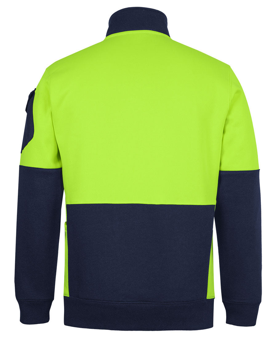 JB's 350g Hi Vis 1/2 ZIp Trade Fleece 6CHVF