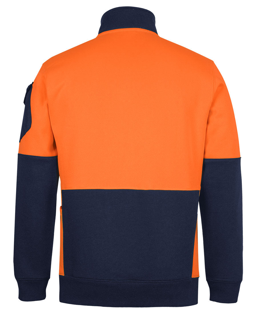 JB's 350g Hi Vis 1/2 ZIp Trade Fleece 6CHVF