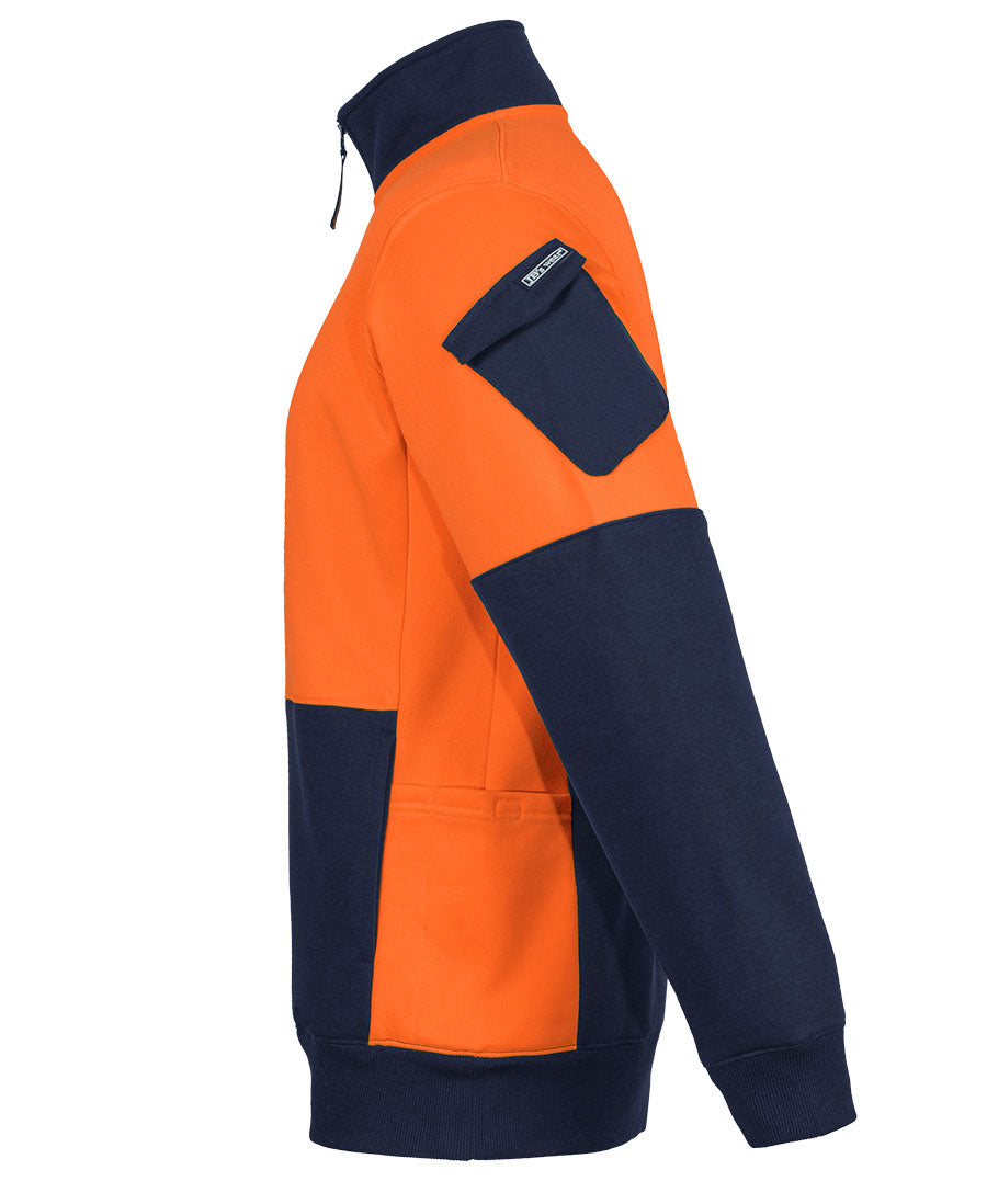 JB's 350g Hi Vis 1/2 ZIp Trade Fleece 6CHVF