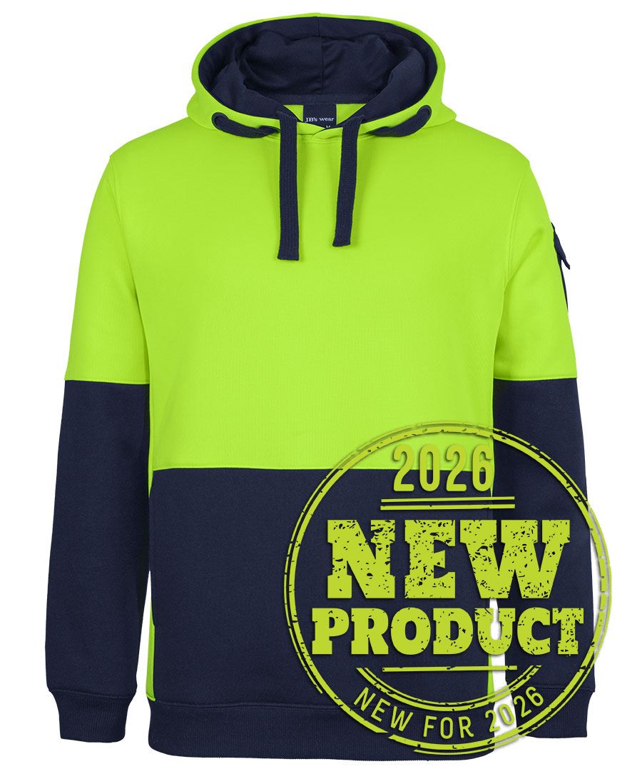 JB's 350g Hi Vis Trade Hoodie 6CHVH | Stay warm and visible