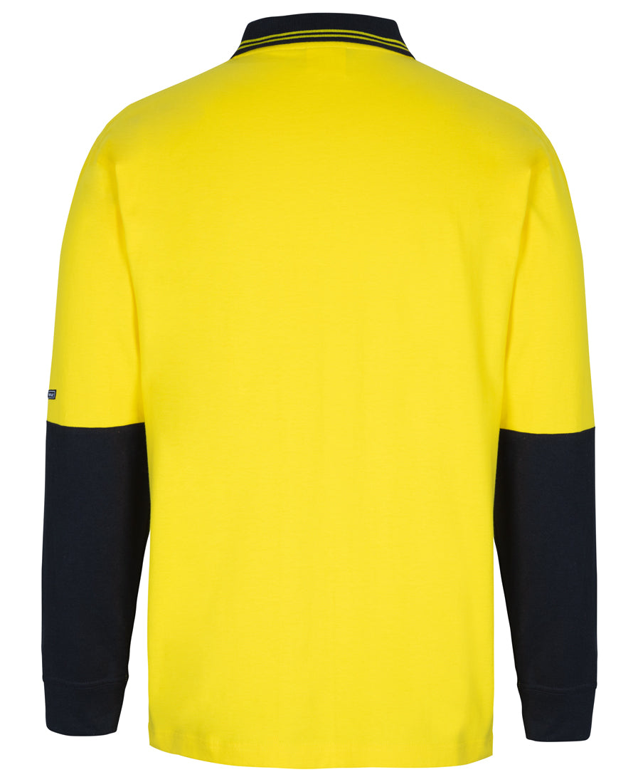 JB's Hi Vis L/S Cotton Polo 6CPHL Hi Vis Cotton Polo