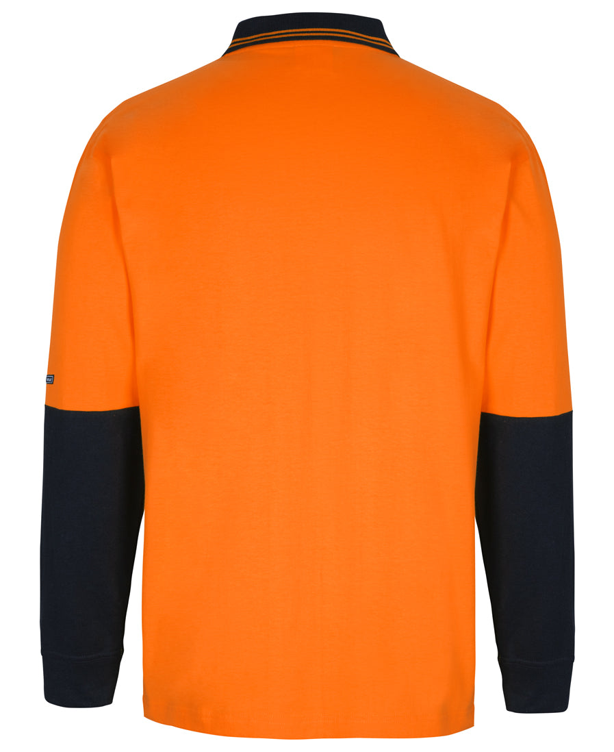 JB's Hi Vis L/S Cotton Polo 6CPHL Hi Vis Cotton Polo