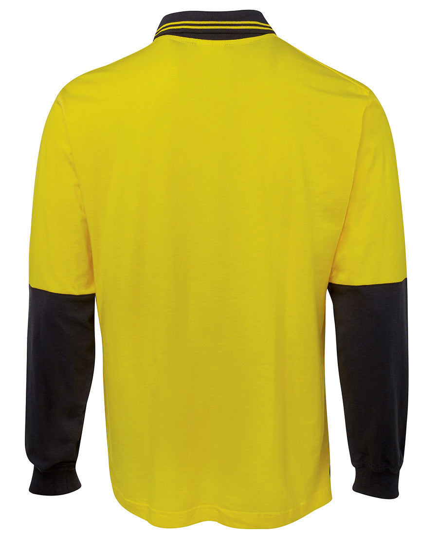 JB's Hi Vis L/S Cotton Polo 6CPHL Hi Vis Cotton Polo