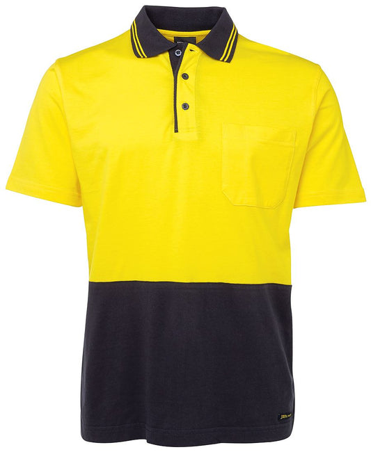 JB's Hi Vis S/S Cotton Polo 6CPHV | Cotton comfort