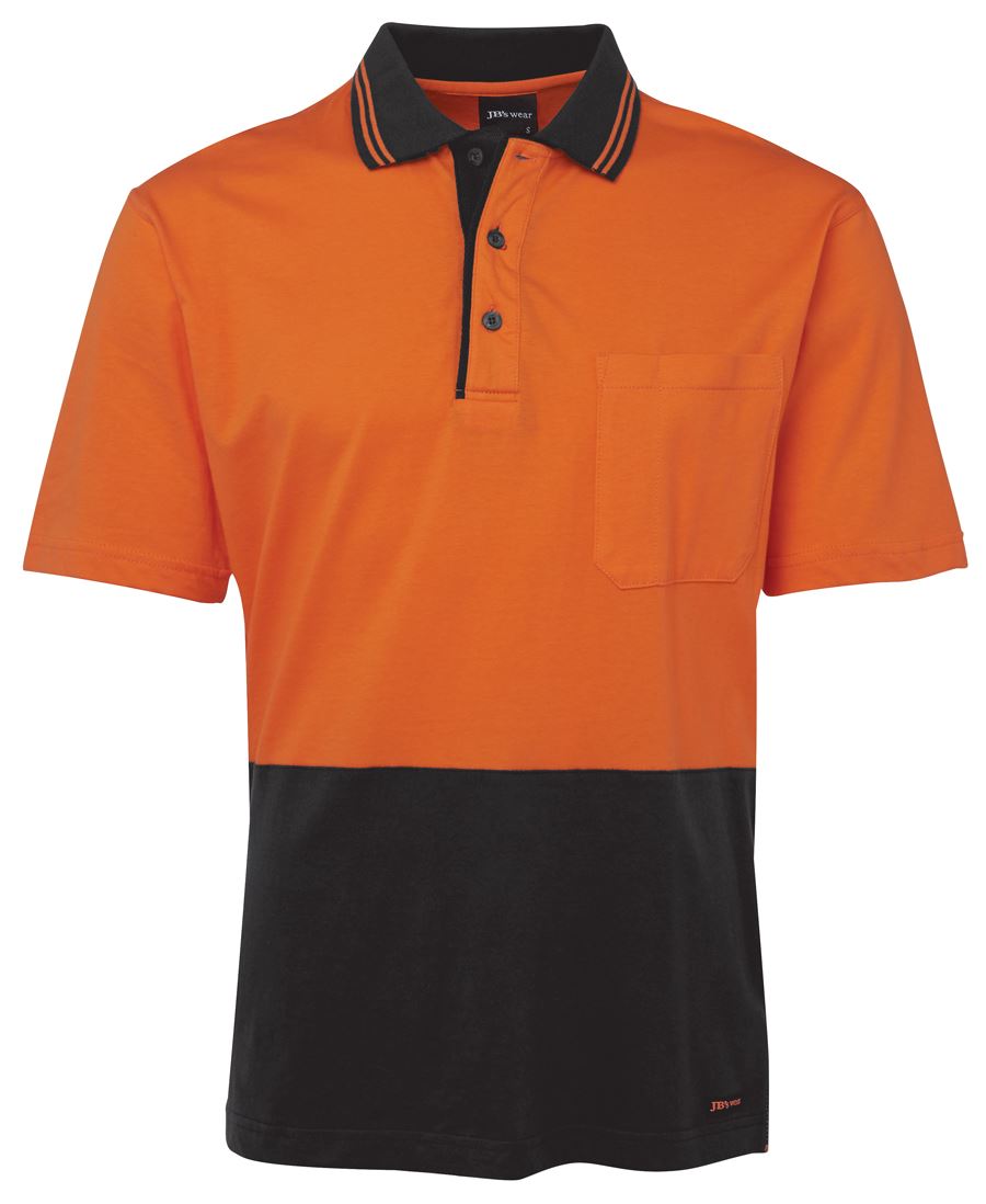 JB's Hi Vis S/S Cotton Polo 6CPHV | Cotton comfort