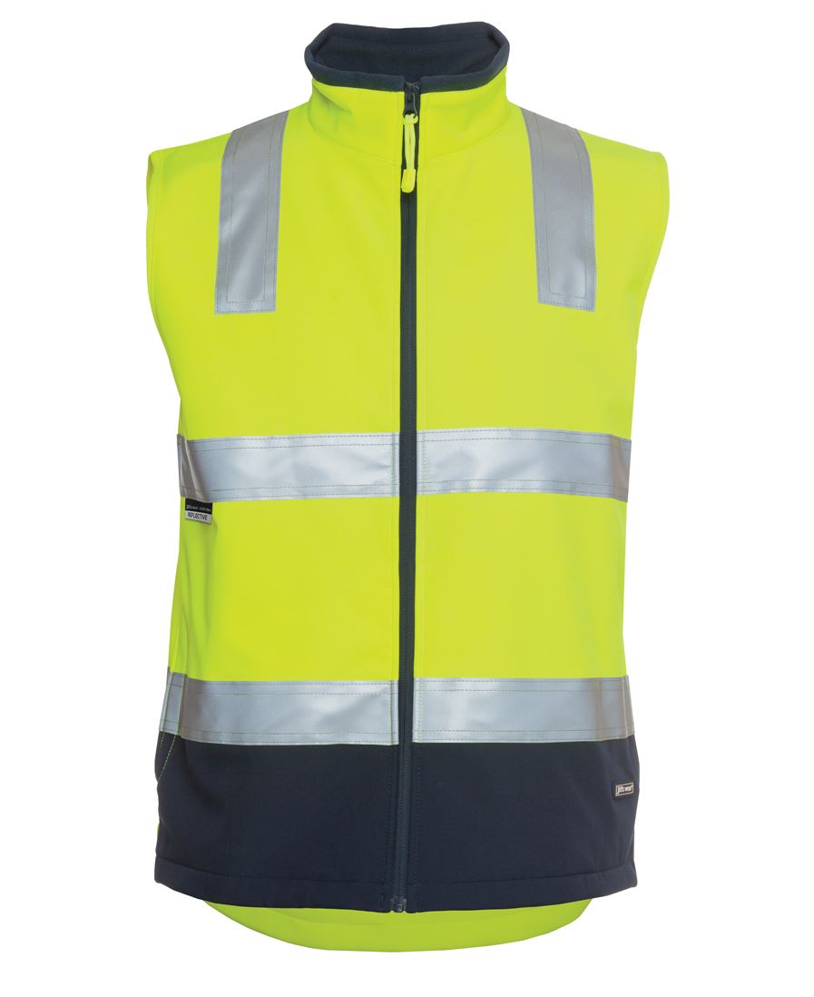 JB's Hi Vis (D+N) Softshell Vest 6D4LK | Softshell Style