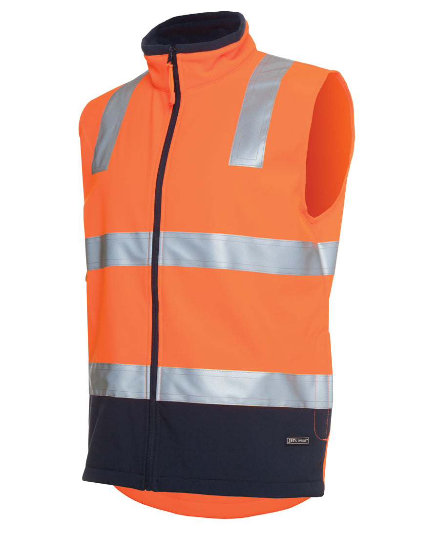 JB's Hi Vis (D+N) Softshell Vest 6D4LK | Softshell Style