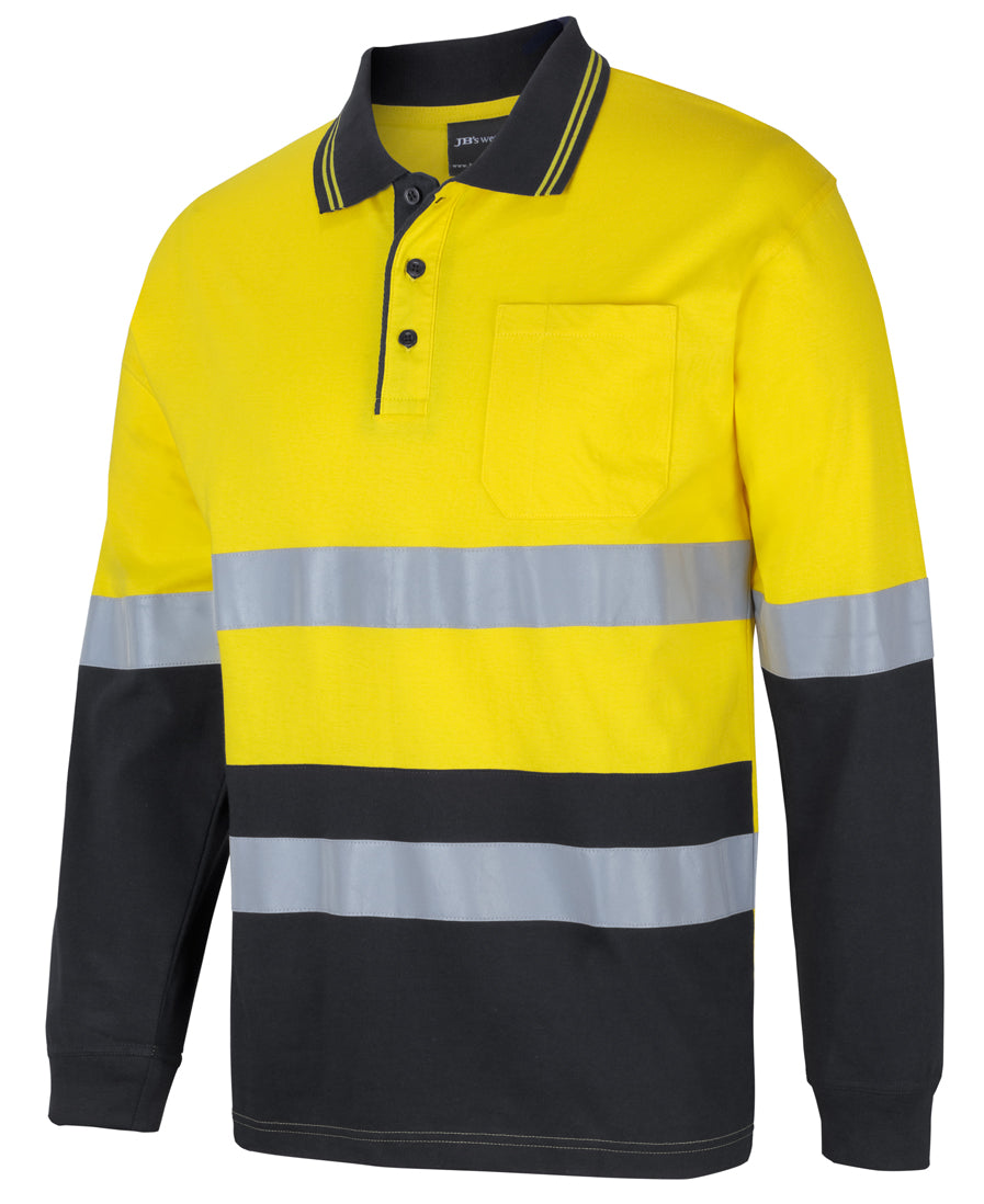 JB's Hi Vis (D+N) L/S Cotton Polo 6DCPL